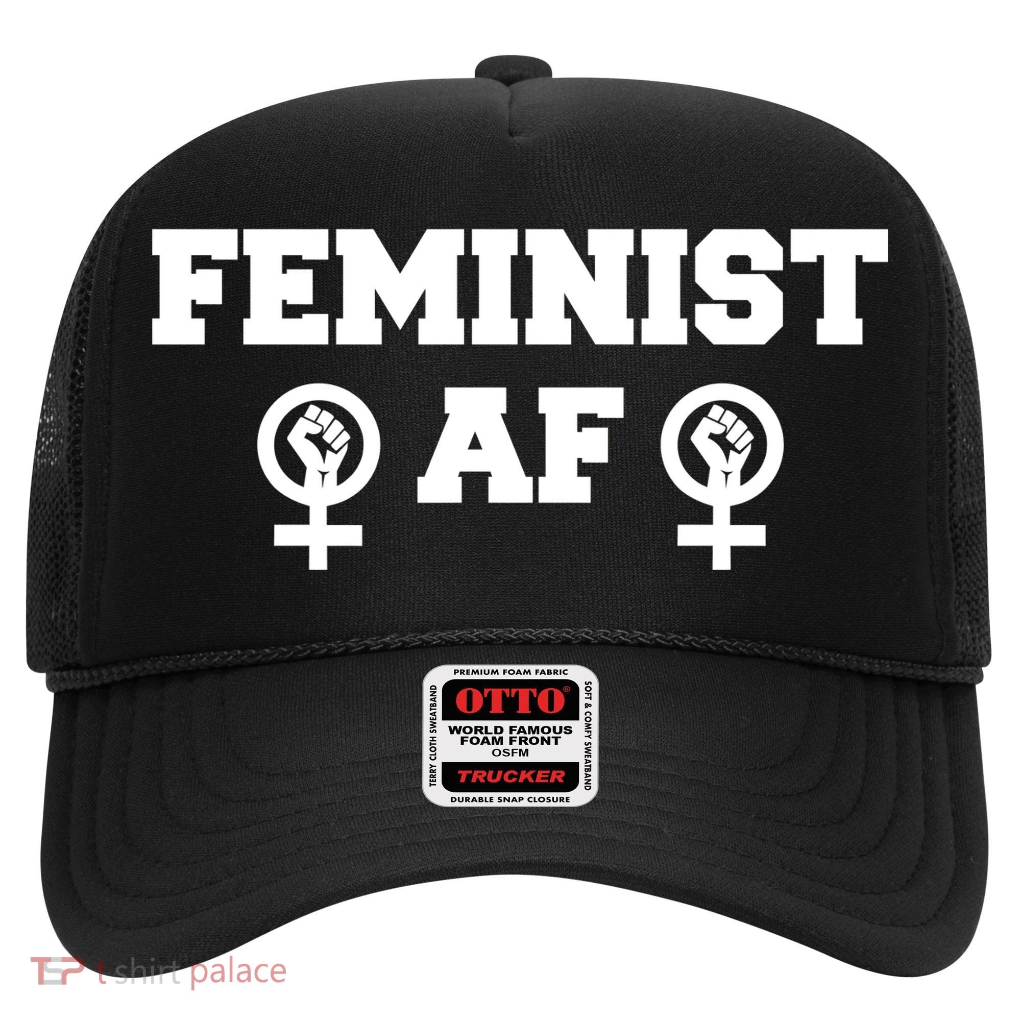 Feminist AF Women's Rights Fist Logo Hat