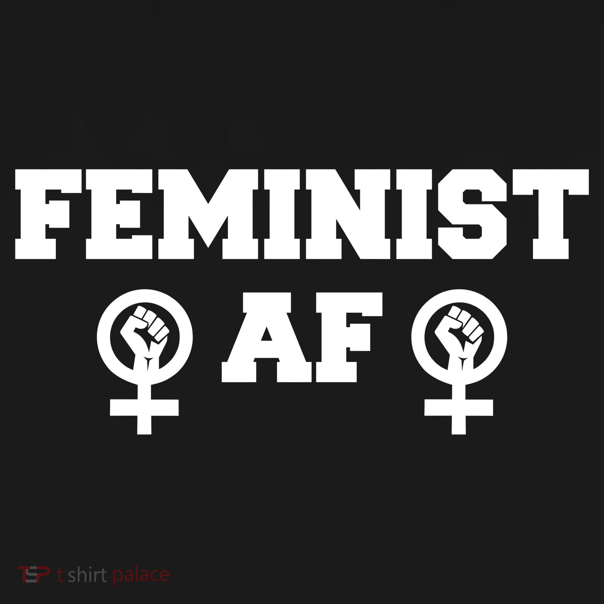 Feminist AF Women's Rights Fist Logo Kids Sweatshirt