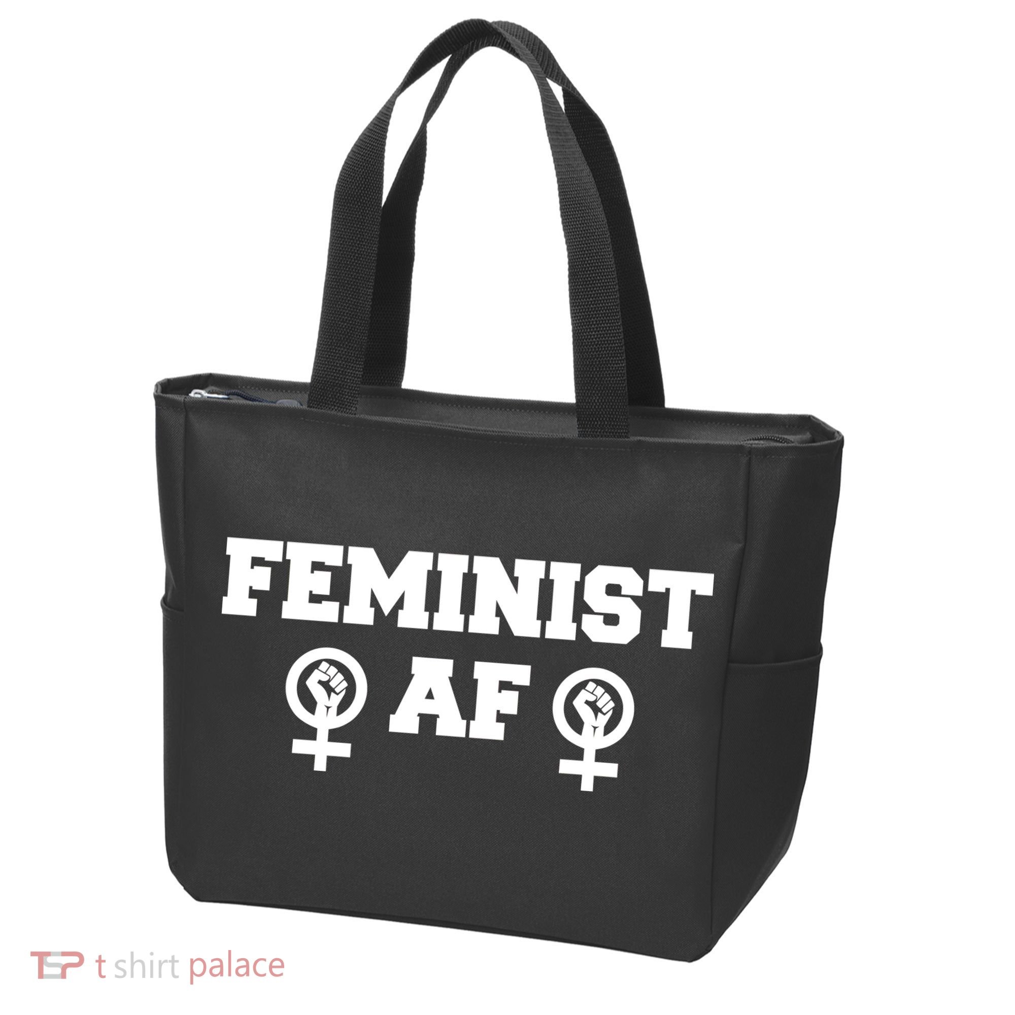 Feminist AF Women's Rights Fist Logo Tote Bag