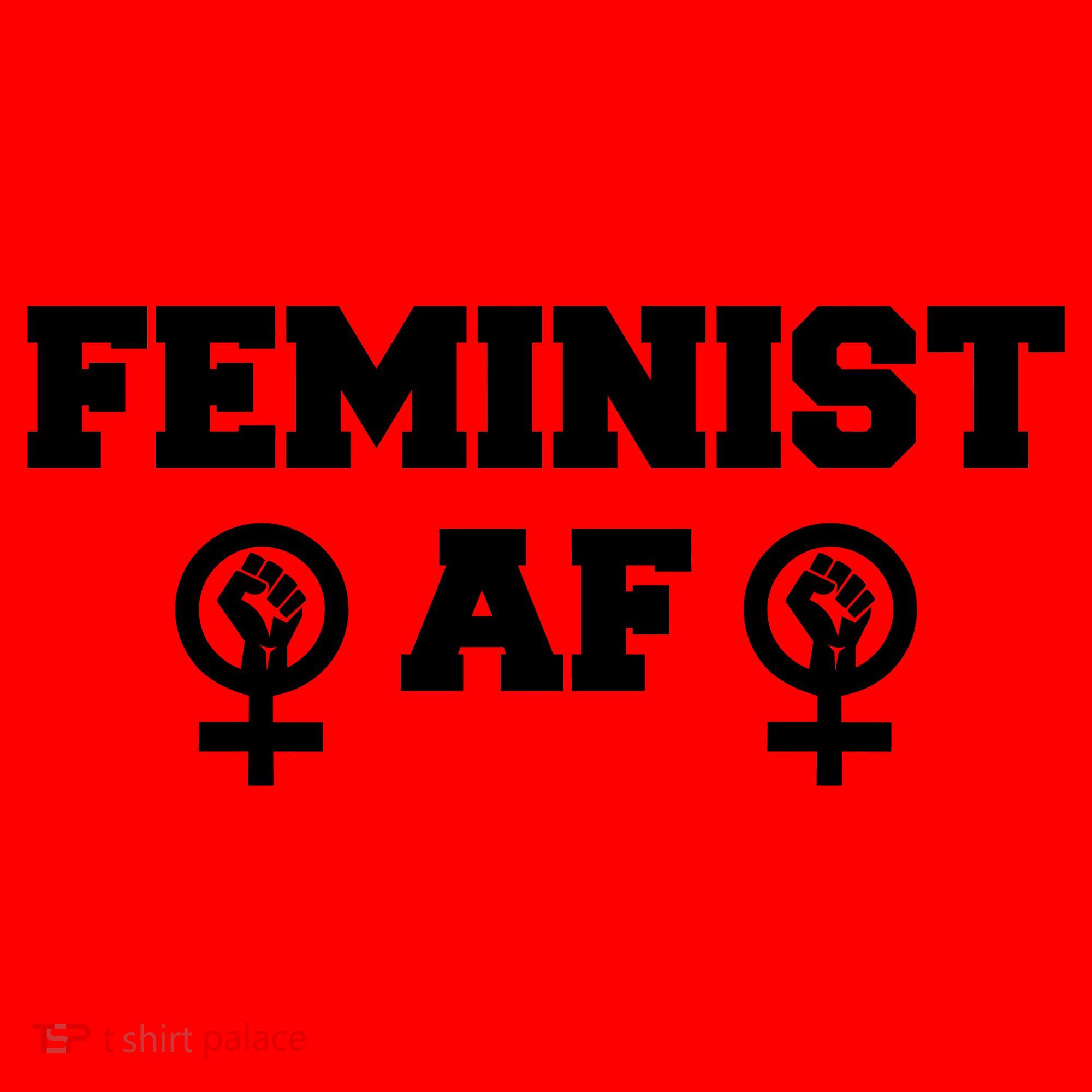 Feminist AF Women's Rights Fist Logo Santa Hat