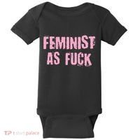 Feminist AS Fuck AF Baby Bodysuit thumb 0