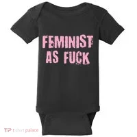 Feminist AS Fuck AF Baby Bodysuit thumb 0