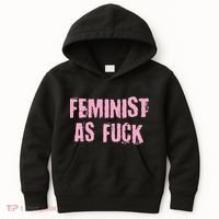 Feminist AS Fuck AF Kids Hoodie thumb 0