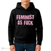 Feminist AS Fuck AF Kids Hoodie thumb 4