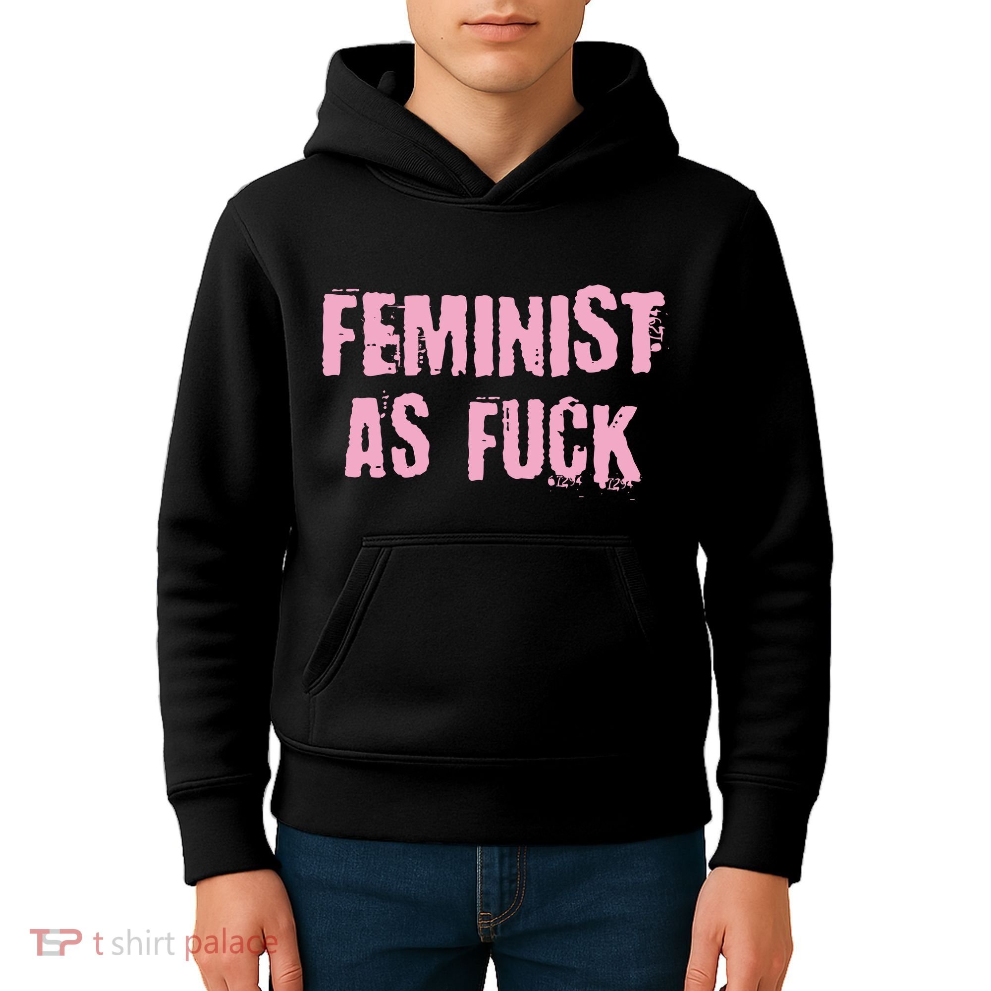 Feminist AS Fuck AF Kids Hoodie