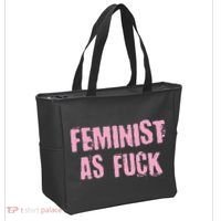 Feminist AS Fuck AF Tote Bag thumb 2