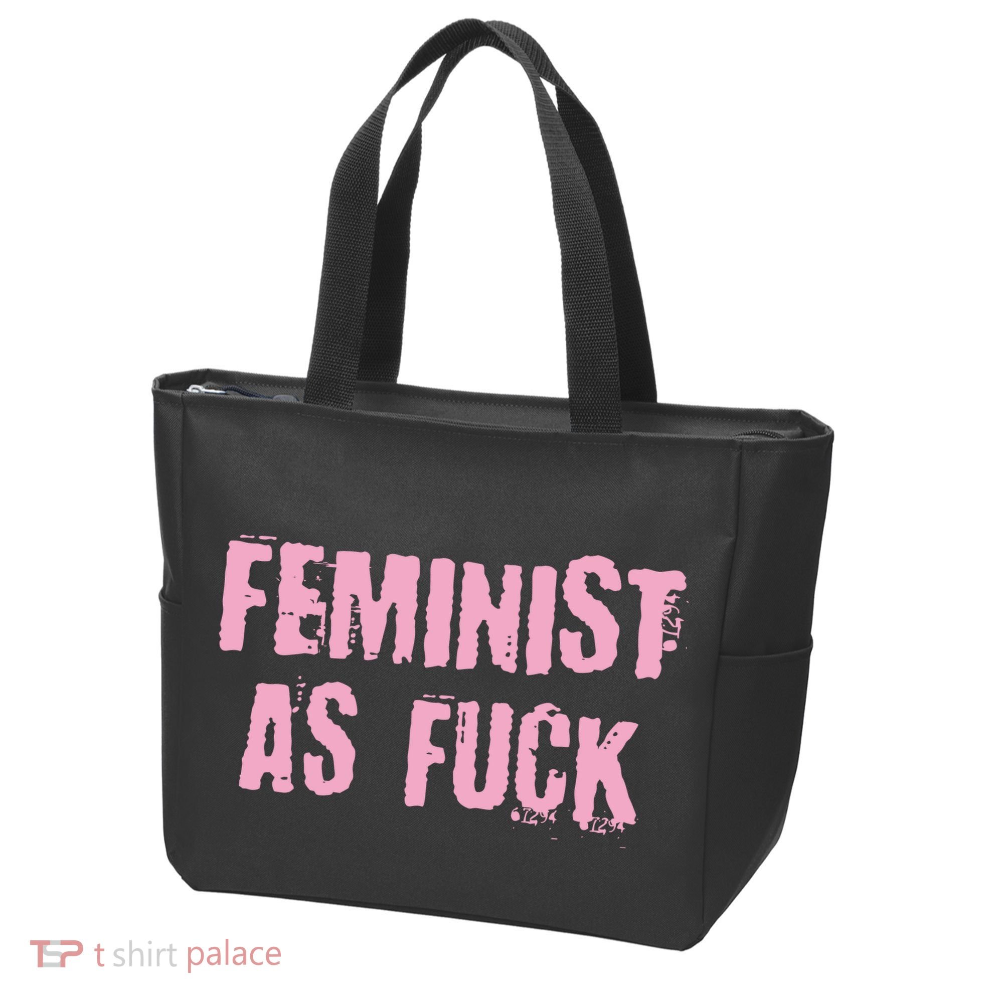 Feminist AS Fuck AF Tote Bag