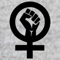 Feminist Womens Rights Feminism Symbol The Baniff Cuffed Pom Beanie thumb 2
