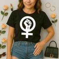 Feminist Womens Rights Feminism Symbol Comfort Colors Boxy T-Shirt thumb 2