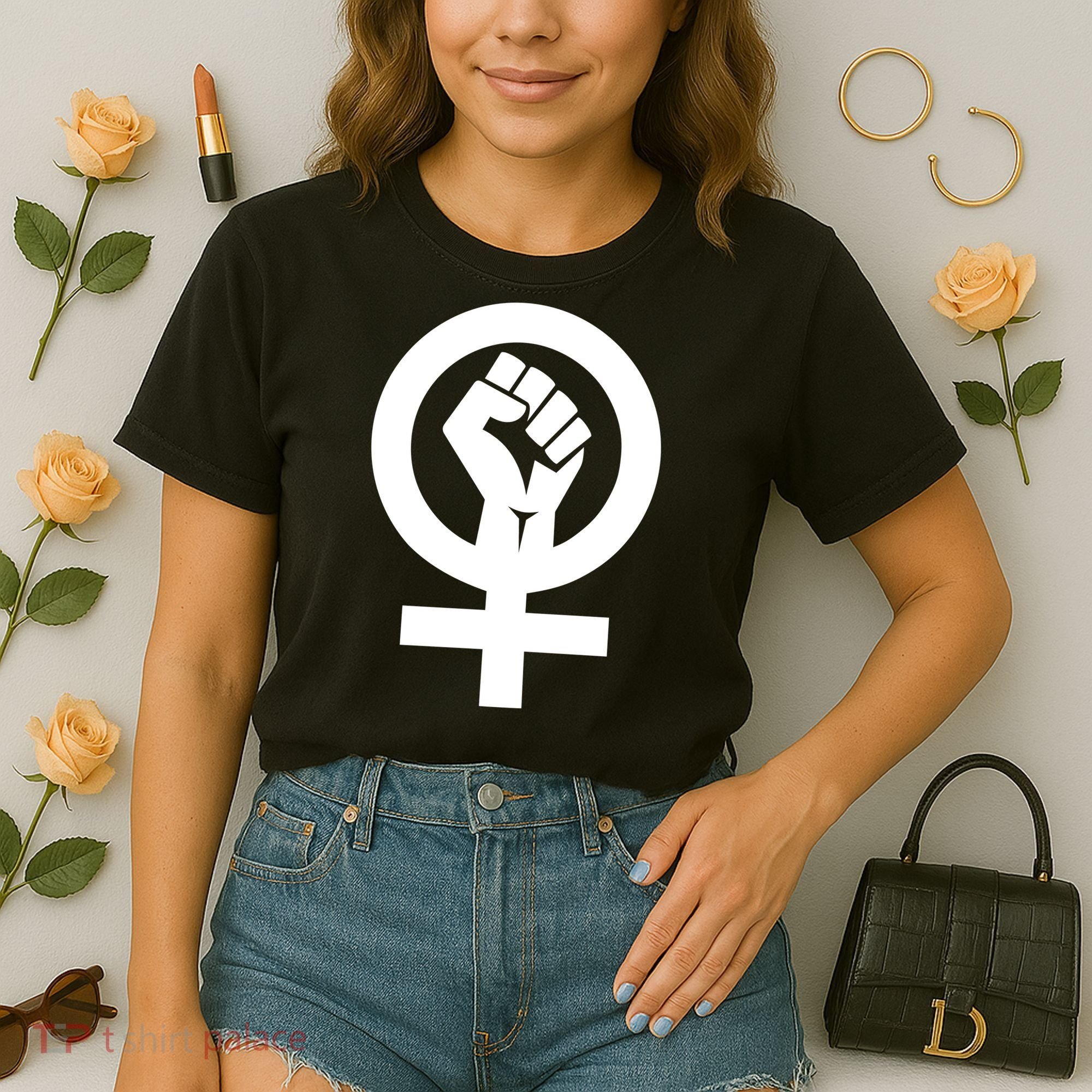 Feminist Womens Rights Feminism Symbol Comfort Colors Boxy T-Shirt