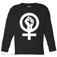 Feminist Womens Rights Feminism Symbol Toddler Long Sleeve Shirt thumb 0