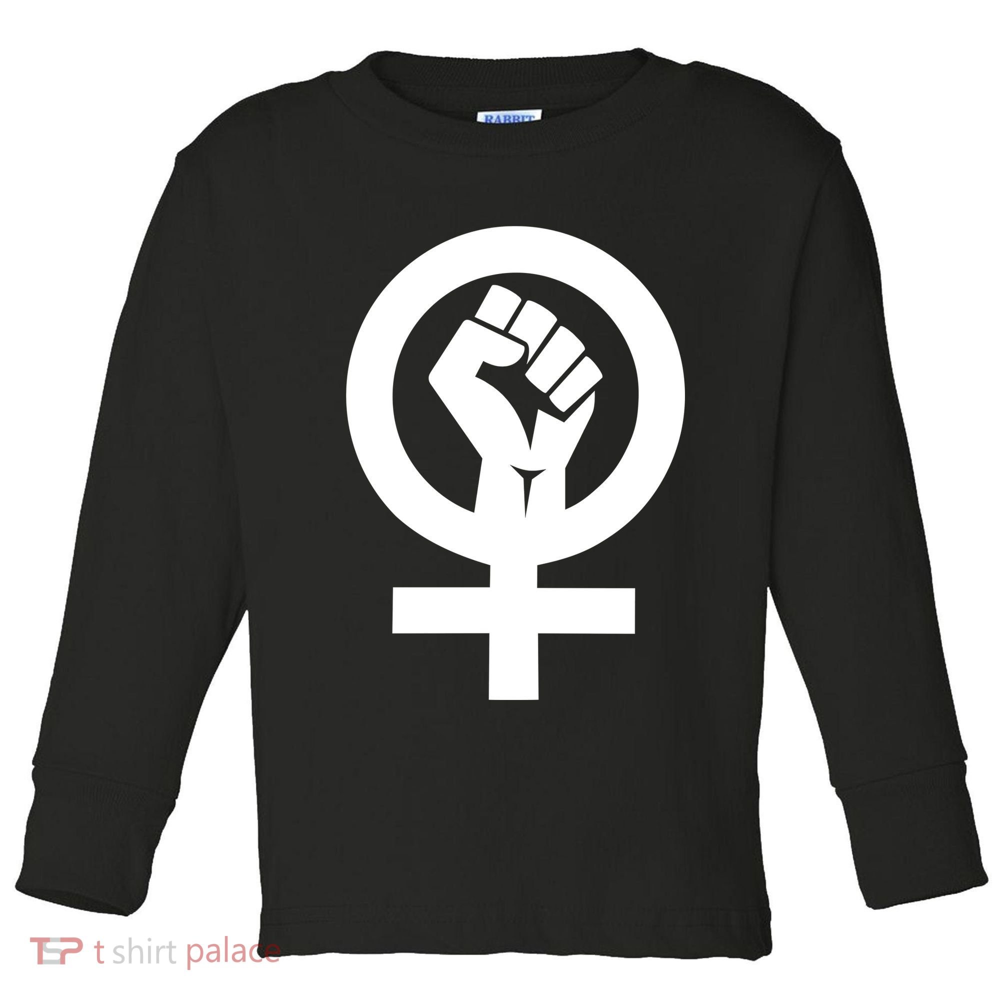 Feminist Womens Rights Feminism Symbol Toddler Long Sleeve Shirt
