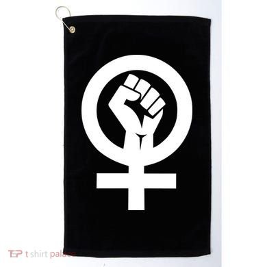 Feminist Womens Rights Feminism Symbol Golf Towel