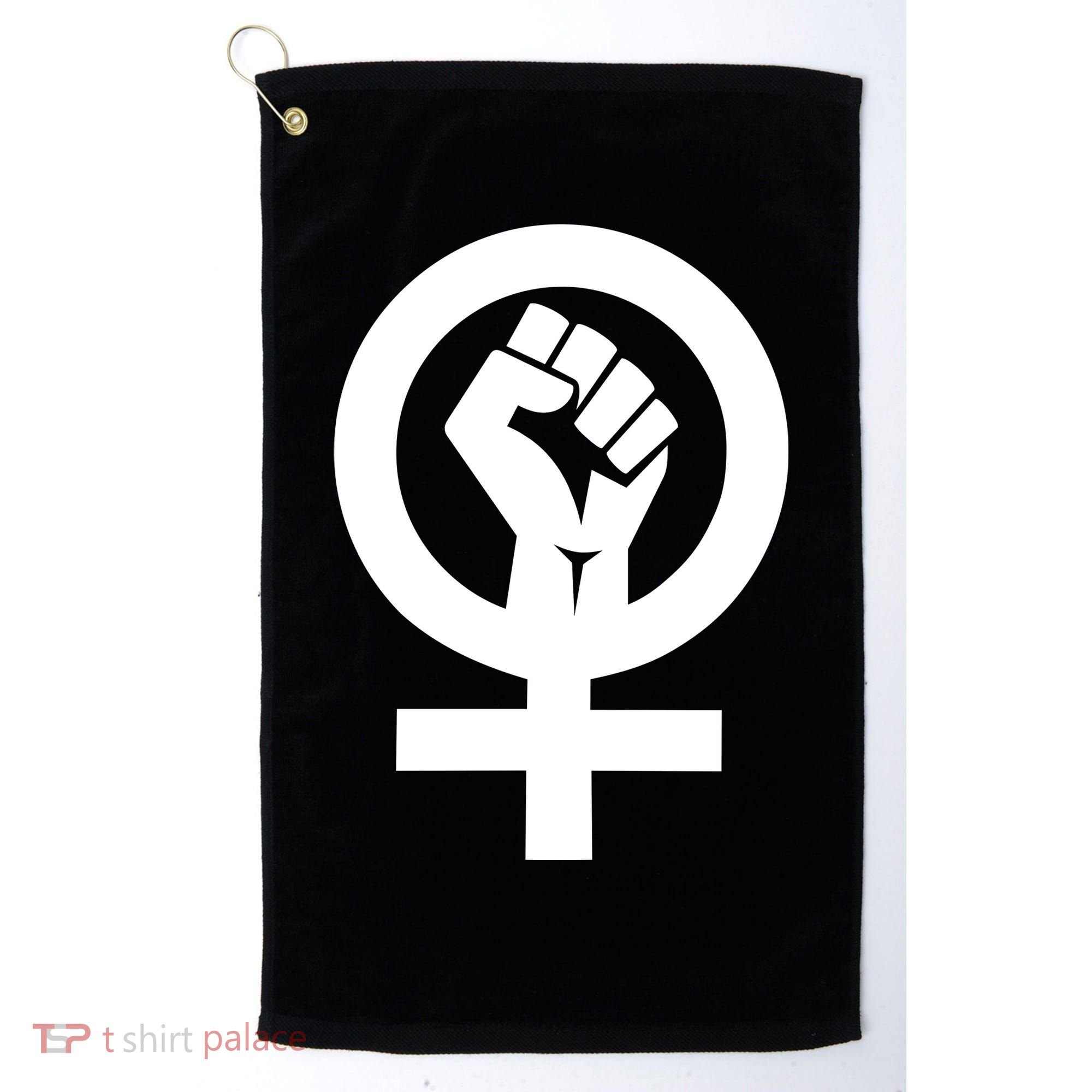 Feminist Womens Rights Feminism Symbol Golf Towel