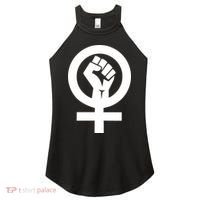 Feminist Womens Rights Feminism Symbol Women's Perfect Tri Rocker Tank thumb 0
