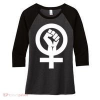 Feminist Womens Rights Feminism Symbol Women's Tri-Blend 3/4-Sleeve Raglan Shirt thumb 0