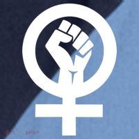 Feminist Womens Rights Feminism Symbol Raglan Baseball Sleeve Shirt thumb 2