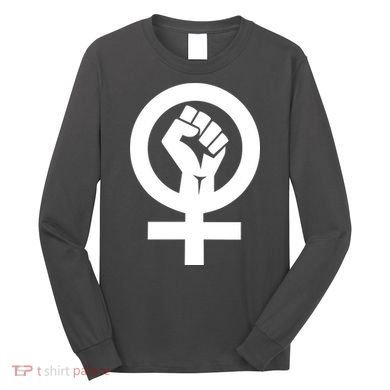 Feminist Womens Rights Feminism Symbol Long Sleeve Shirt