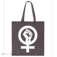 Feminist Womens Rights Feminism Symbol Tote Bag thumb 0