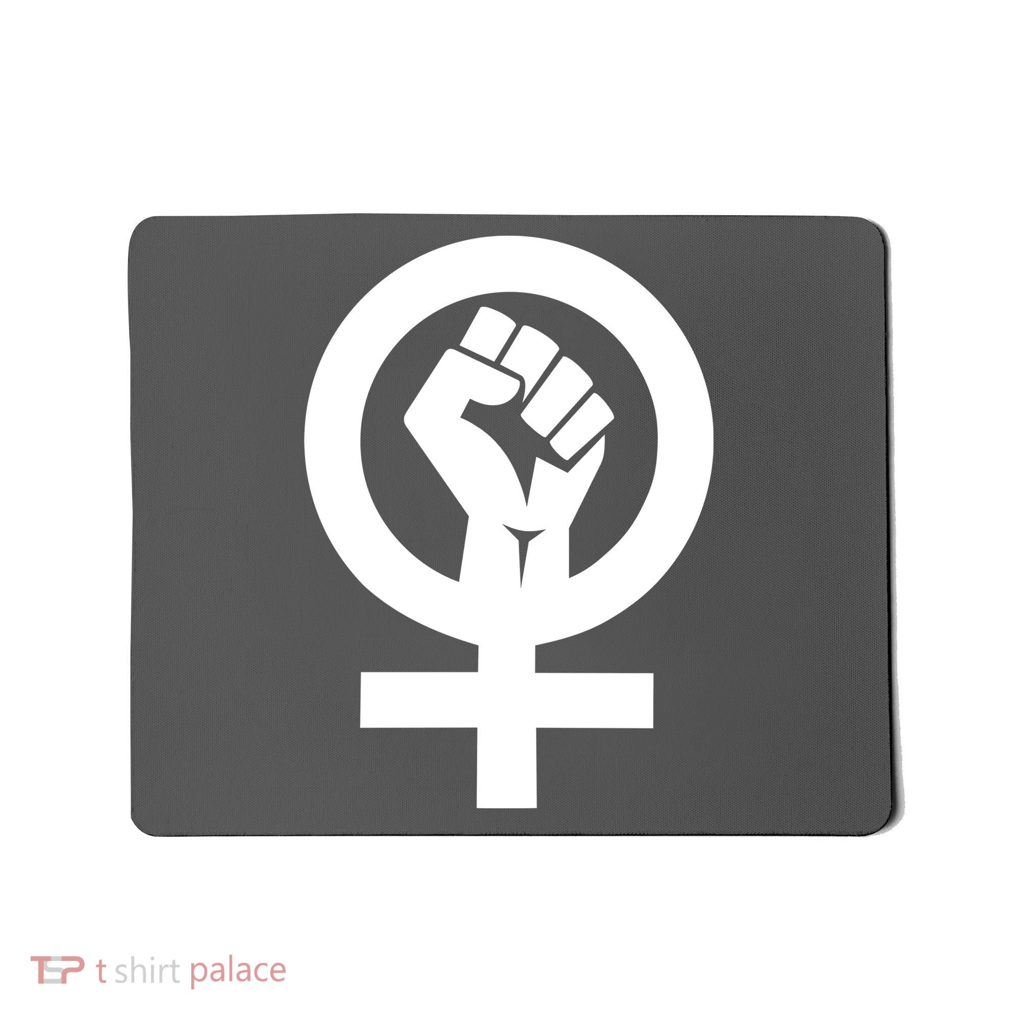 Feminist Womens Rights Feminism Symbol Mousepad
