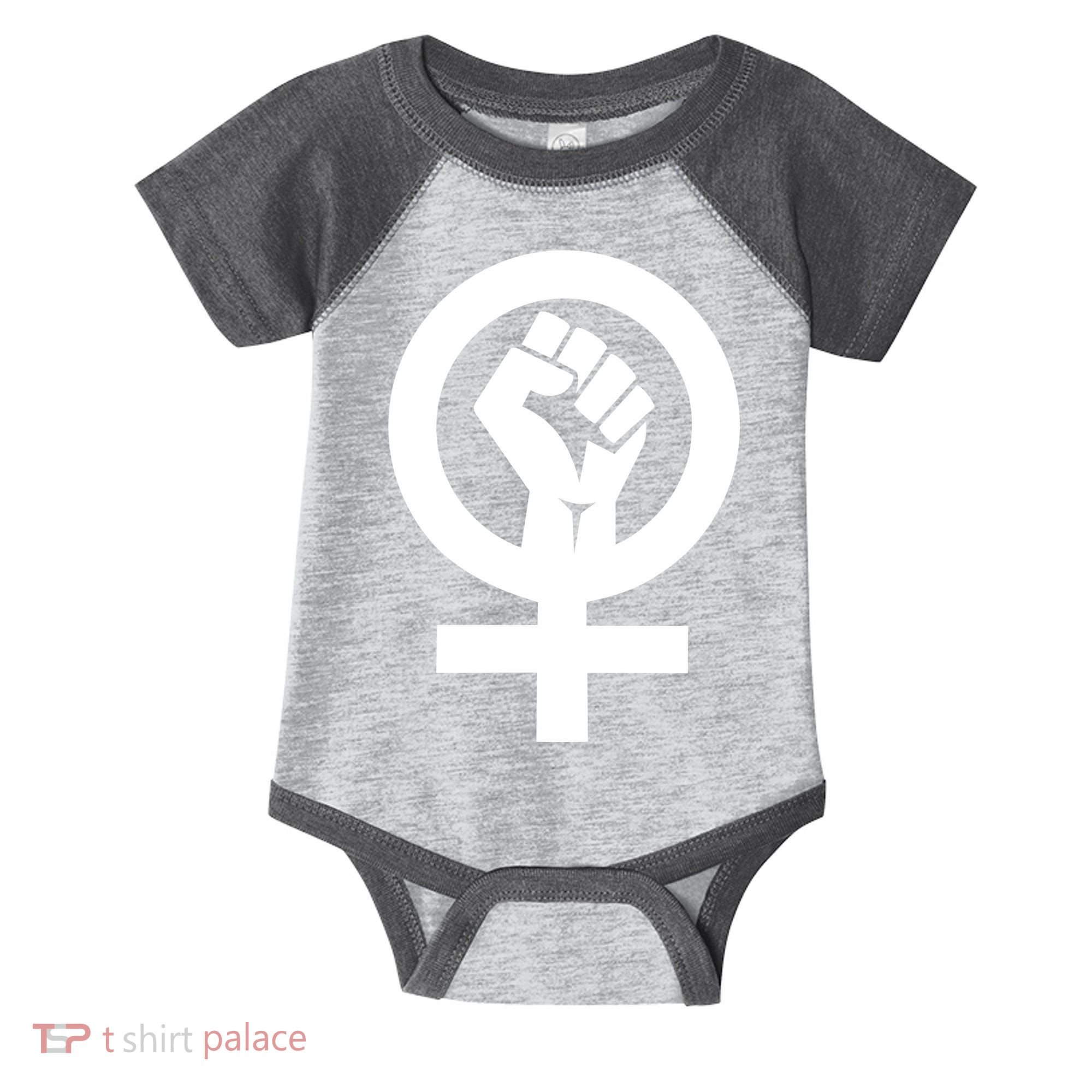 Feminist Womens Rights Feminism Symbol Infant Baby Jersey Bodysuit