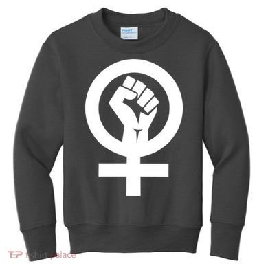 Feminist Womens Rights Feminism Symbol Kids Sweatshirt