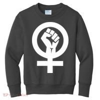 Feminist Womens Rights Feminism Symbol Kids Sweatshirt thumb 0