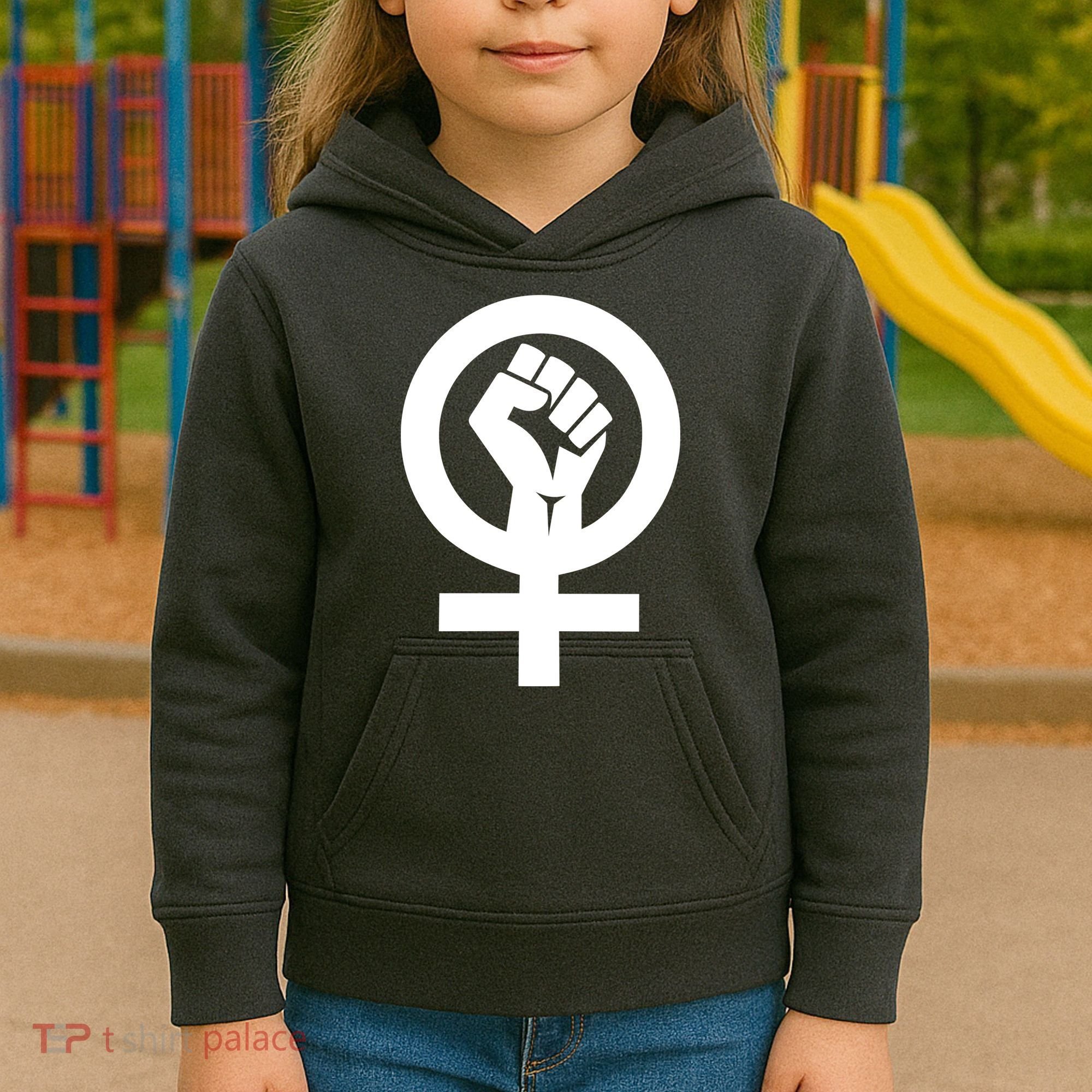 Feminist Womens Rights Feminism Symbol Kids Hoodie
