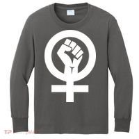 Feminist Womens Rights Feminism Symbol Kids Long Sleeve Shirt thumb 0
