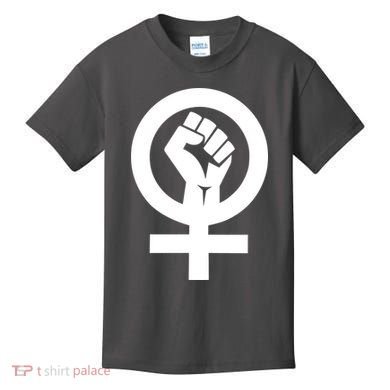 Feminist Womens Rights Feminism Symbol Kids T-Shirt