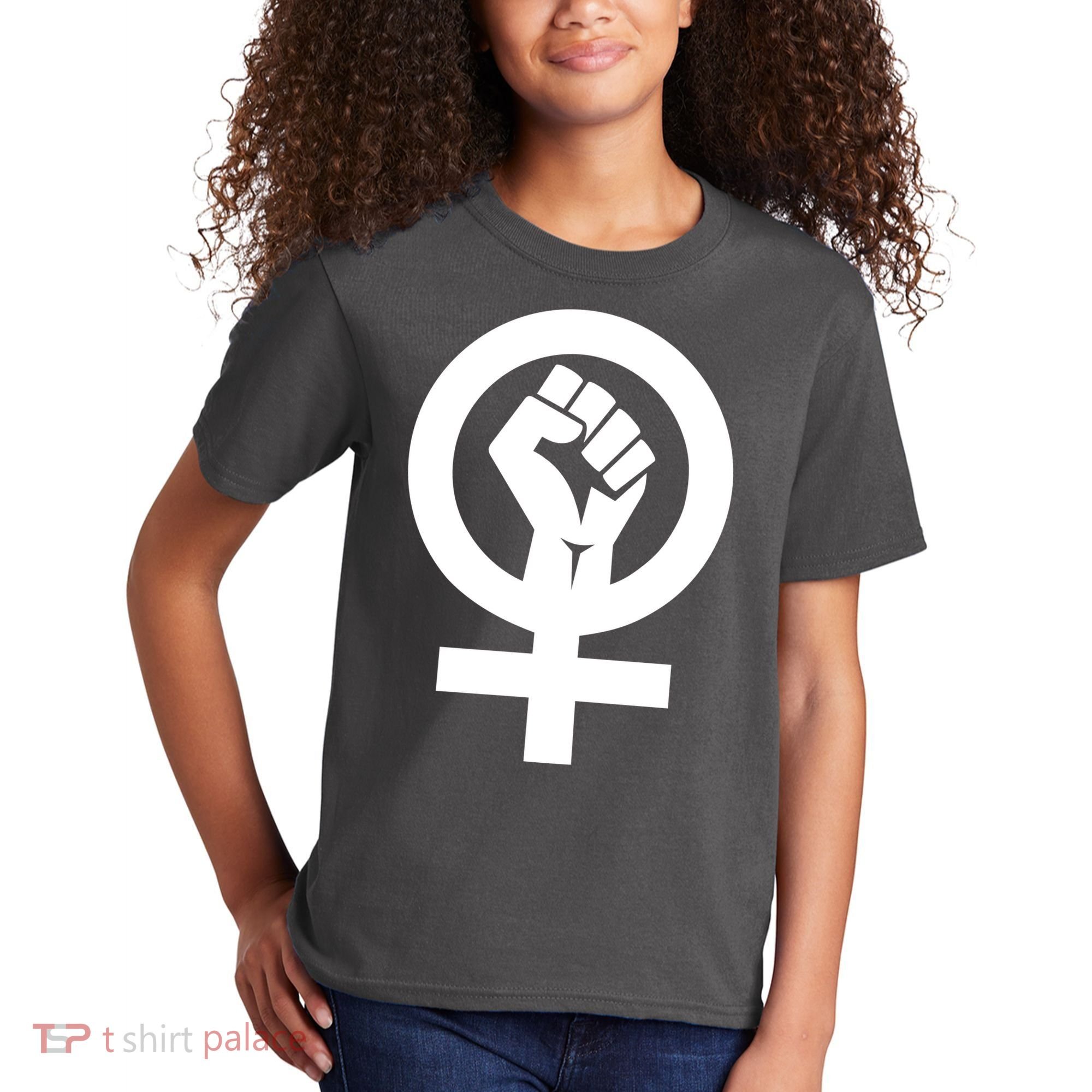 Feminist Womens Rights Feminism Symbol Kids T-Shirt