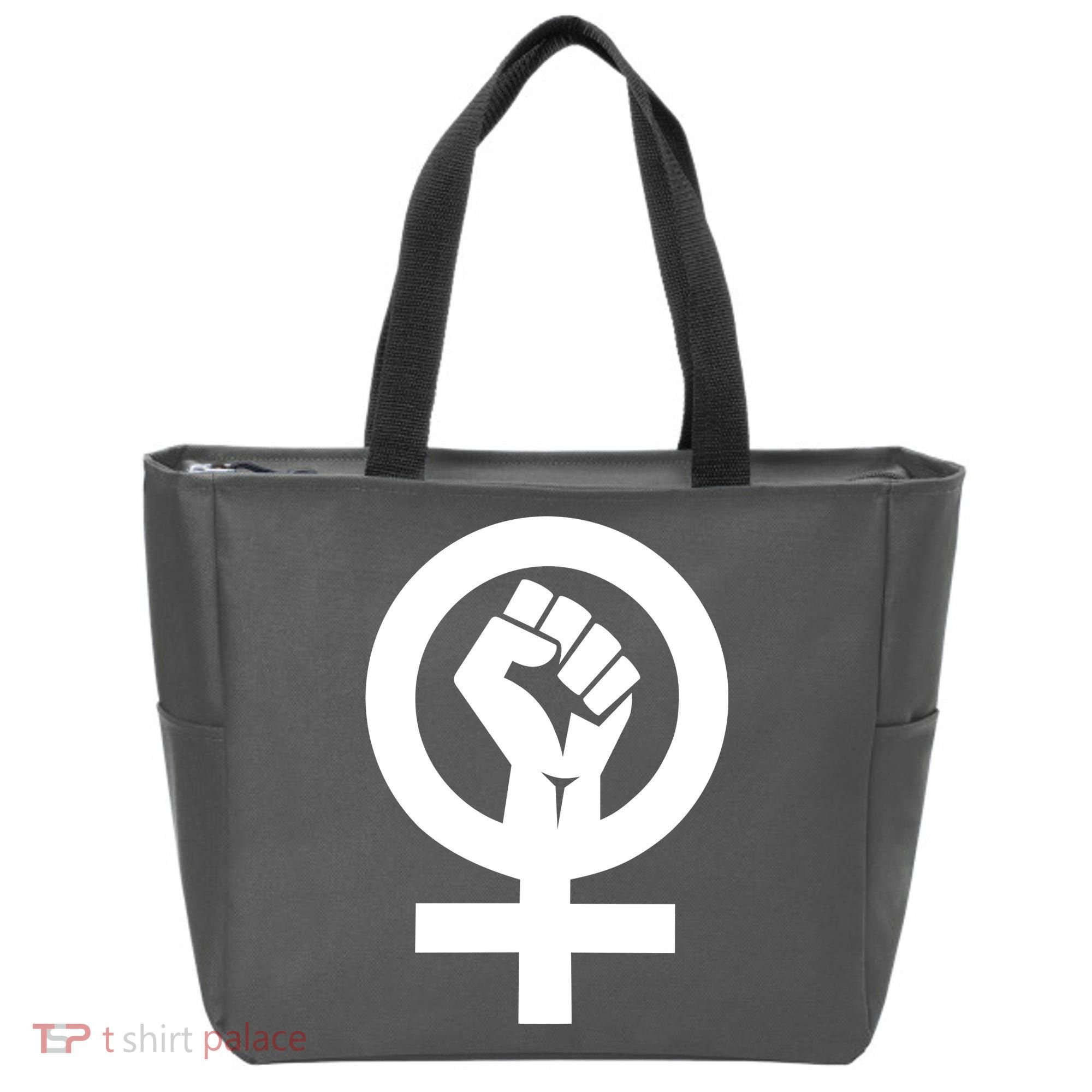 Feminist Womens Rights Feminism Symbol Tote Bag