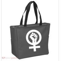 Feminist Womens Rights Feminism Symbol Tote Bag thumb 2
