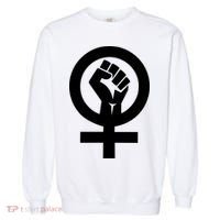 Feminist Womens Rights Feminism Symbol Garment-Dyed Sweatshirt thumb 0