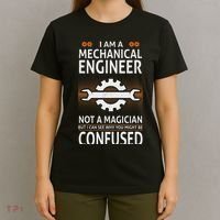 Funny Engineer Not A Magician Mechanical Engineer T-Shirt thumb 4