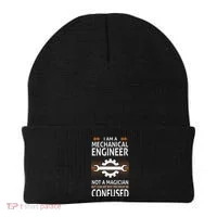 Funny Engineer Not A Magician Mechanical Engineer Beanie thumb 0