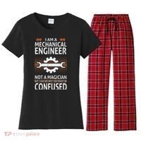 Funny Engineer Not A Magician Mechanical Engineer Women's Flannel Pajama Set thumb 0