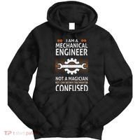 Funny Engineer Not A Magician Mechanical Engineer Tie Dye Hoodie thumb 0