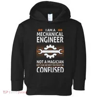 Funny Engineer Not A Magician Mechanical Engineer Toddler Hoodie thumb 0