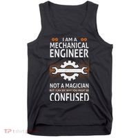 Funny Engineer Not A Magician Mechanical Engineer Tank Top thumb 0
