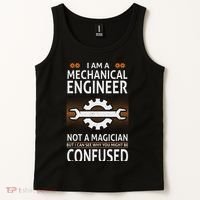 Funny Engineer Not A Magician Mechanical Engineer Tank Top thumb 2