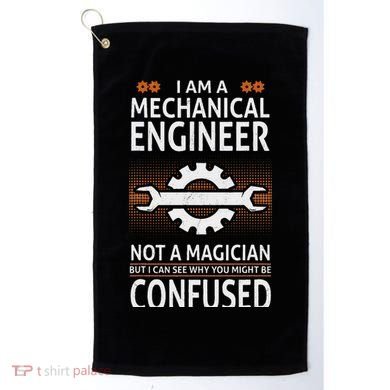 Funny Engineer Not A Magician Mechanical Engineer Golf Towel