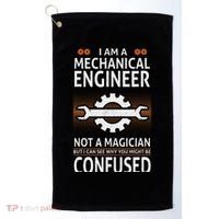 Funny Engineer Not A Magician Mechanical Engineer Golf Towel thumb 0