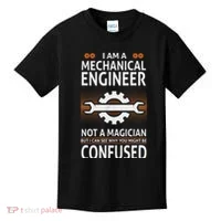 Funny Engineer Not A Magician Mechanical Engineer Kids T-Shirt thumb 0