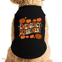 Funny Er Nurse Thanksgiving Emergency Dept Groovy Doggie Tank thumb 0