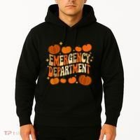 Funny Er Nurse Thanksgiving Emergency Dept Groovy Hoodie thumb 2