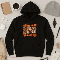 Funny Er Nurse Thanksgiving Emergency Dept Groovy Hoodie thumb 3