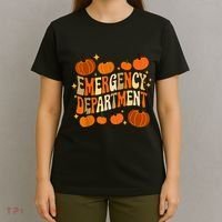 Funny Er Nurse Thanksgiving Emergency Dept Groovy T-Shirt thumb 4