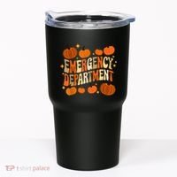 Funny Er Nurse Thanksgiving Emergency Dept Groovy Tumbler thumb 0