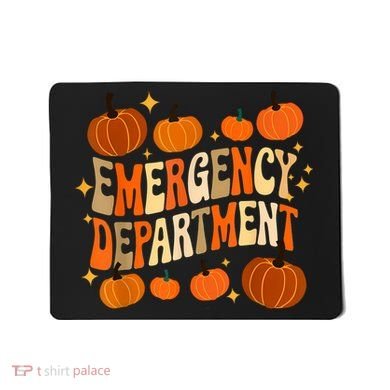 Funny Er Nurse Thanksgiving Emergency Dept Groovy Mousepad